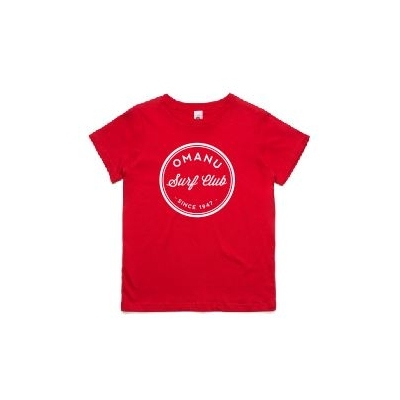 Youth AS Tee with Front and Back Print - Red